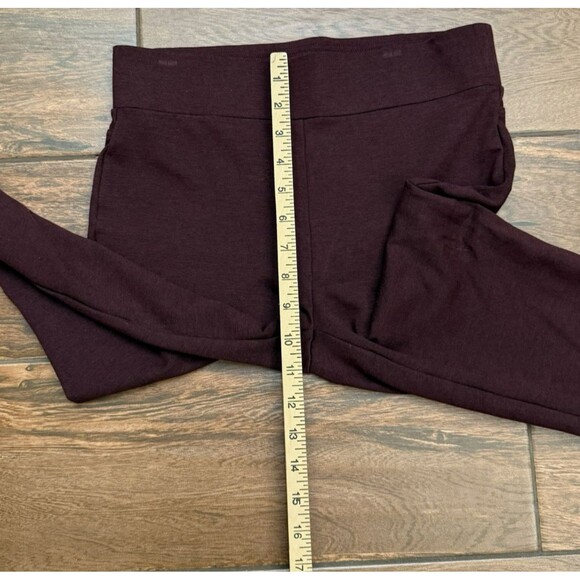 LOFT Leggings in Heathered Maroon Burgundy Ponte Size SMALL Stretch Classic - Picture 5 of 8